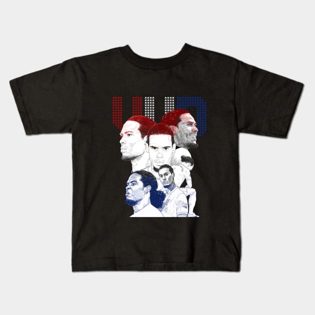 Virgil Van Dijk Kids T-Shirt by cattafound